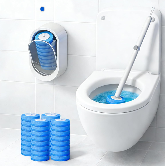 【Limited Time Buy 3 Get 1 Free】 Disposable Toilet Brush Kit for Easy Bathroom Cleaning